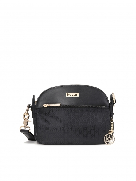 Schwarze Damen-Messenger-Tasche NETTI