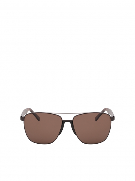 Braun polarisierte Aviator-Sonnenbrille 