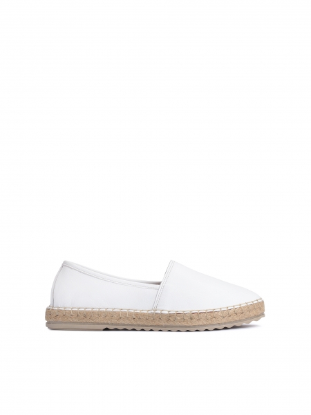 Weiße trendige und bequeme Espadrille-Schuhe CHARLOT