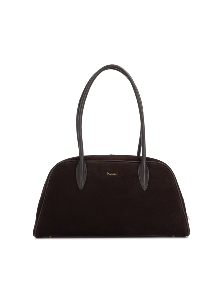 Braune Wildlederhandtasche KYLE