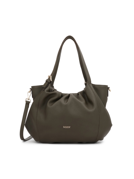 Olive Handtasche mit lockerem, abgerundetem Schnitt  WILL