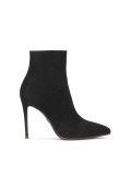 Klassische schwarze Wildlederstiefel mit Stilettoabsatz  CALUMET