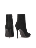 Klassische schwarze Wildlederstiefel mit Stilettoabsatz  CALUMET