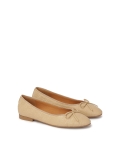 Beige Ballerinas mit geprägtem Muster  EILEEN