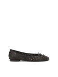 Schwarze Ballerinas mit durchbrochenem Muster EILEEN