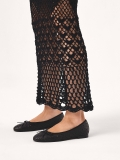 Schwarze Ballerinas mit durchbrochenem Muster EILEEN