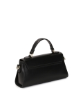 Elegante schwarze Handtasche mit Henkel MELIA