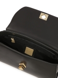 Elegante schwarze Handtasche mit Henkel MELIA