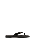Schwarze Lackleder-Flip-Flops SUN