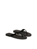 Schwarze Lackleder-Flip-Flops SUN