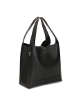 Schwarze elegante Lederhandtasche LAURIE