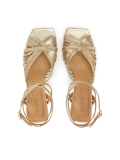 Goldene Sandalen mit feinen Riemchen SCARLETT