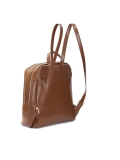 Minimalistischer brauner Rucksack mit goldener Hardware ELLIANA