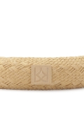 Stirnband aus hellbraunem Papierstroh MOANA
