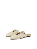 Cremefarbene Pantoletten mit gebundenem Schaft  KS LUCITA