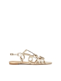 Goldene Sandalen mit feinem Muster EMILY
