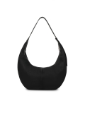 Schwarze Lederhandtasche in Form eines Horns KS CIRELLE
