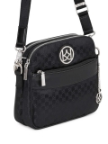 Schwarze Damen-Messenger-Tasche POLINE
