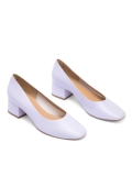 Fliederfarbene Damenpumps LIZBONA