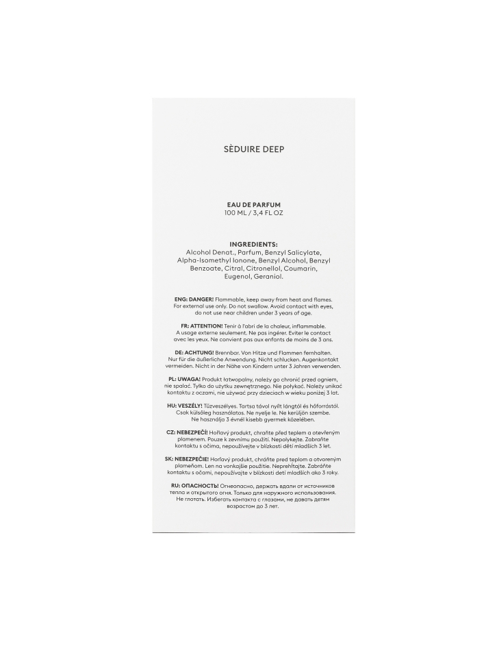 Eau de Parfum für Männer 100 ml SEDUIRE DEEP