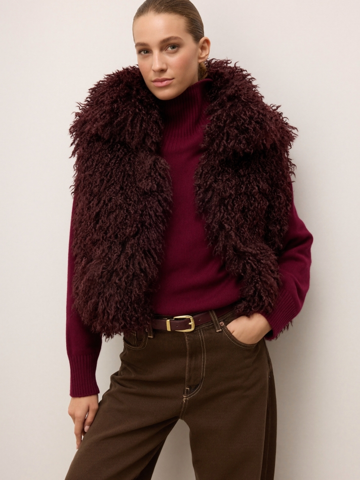 Beidseitiger Ledergürtel für Damen mit goldenen Details MILL