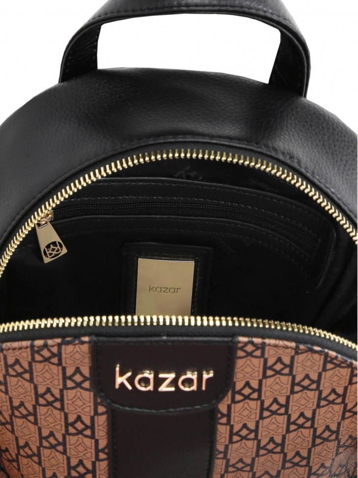 Braun-schwarzer Damen-Rucksack ELOTA