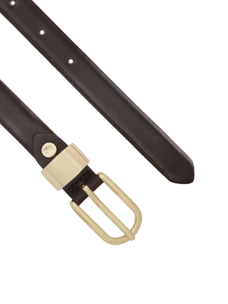 Dunkelbrauner Ledergürtel NOBLE