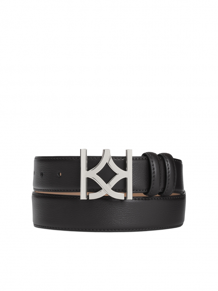 Damen-Ledergürtel mit großer Schnalle und KAZAR-Monogramm MANUELA