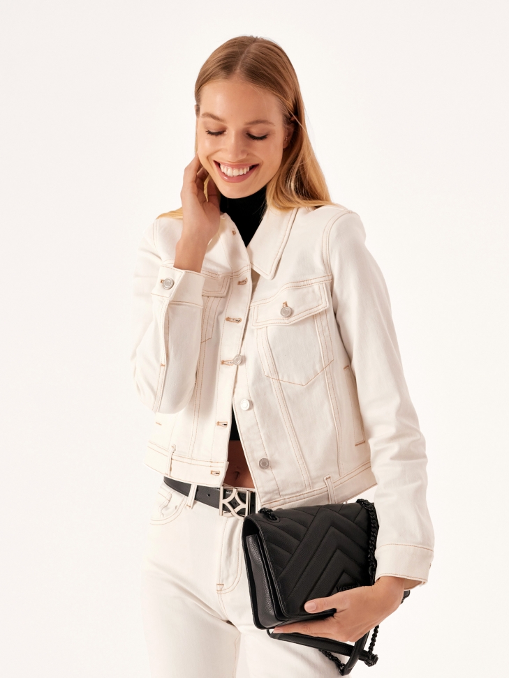 Damen-Ledergürtel mit großer Schnalle und KAZAR-Monogramm MANUELA