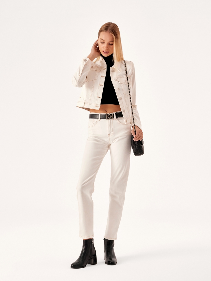 Damen-Ledergürtel mit großer Schnalle und KAZAR-Monogramm MANUELA