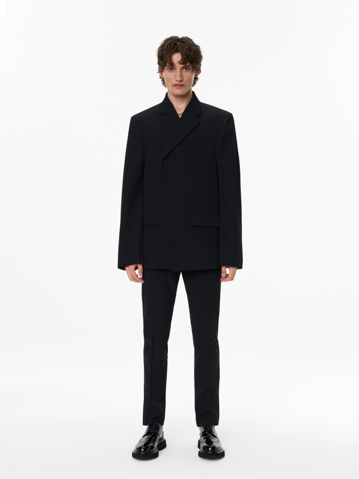 Schwarze Leder Brogues Freizeitschuhe GRAYDEN