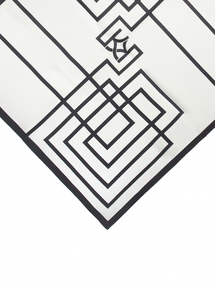 Seidenschal mit geometrischen Mustern LEONIA