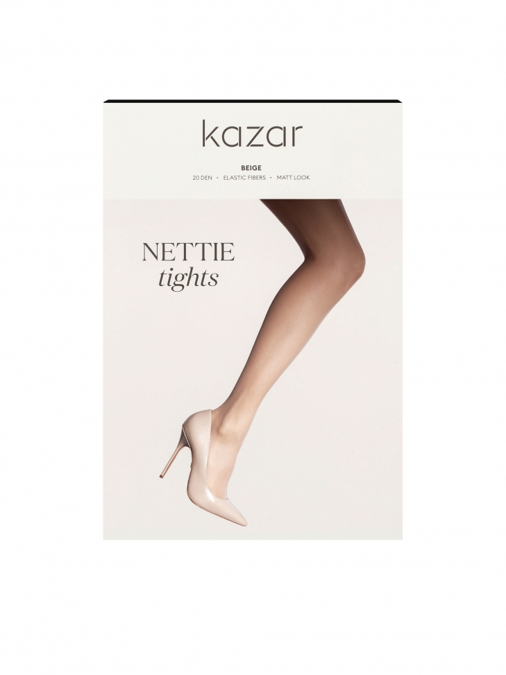 Beige matte Strumpfhose 20 DEN NETTIE