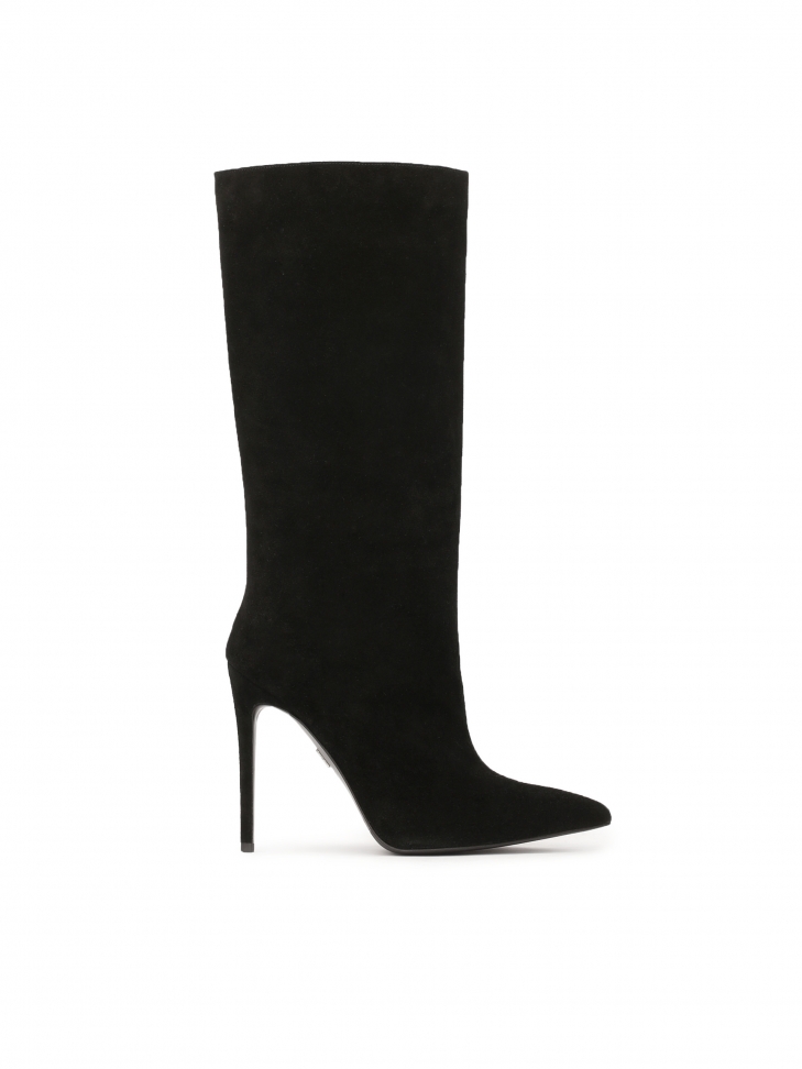 Stiefel mit Schaft aus Wildleder zum Hineinschlüpfen POLLYN