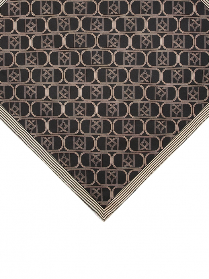 Mit Monogrammen verzierter Seidenschal RAVELA