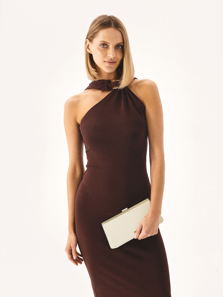 Elegante Handtasche mit Metallrahmen ERINE