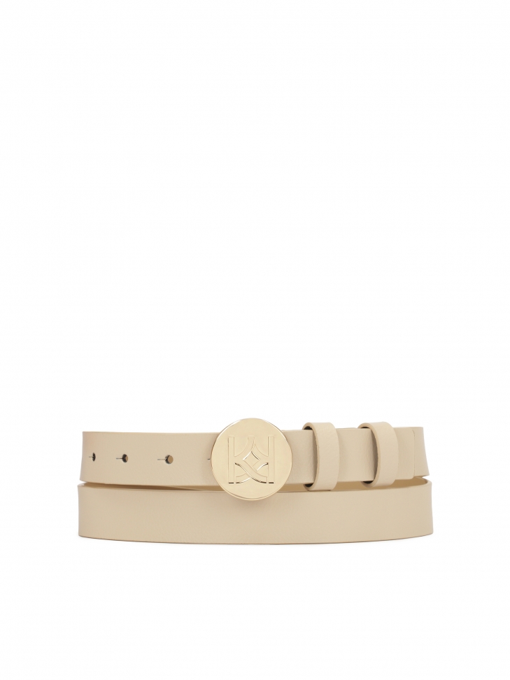 Ledergürtel mit runder Schnalle RAFAELLA