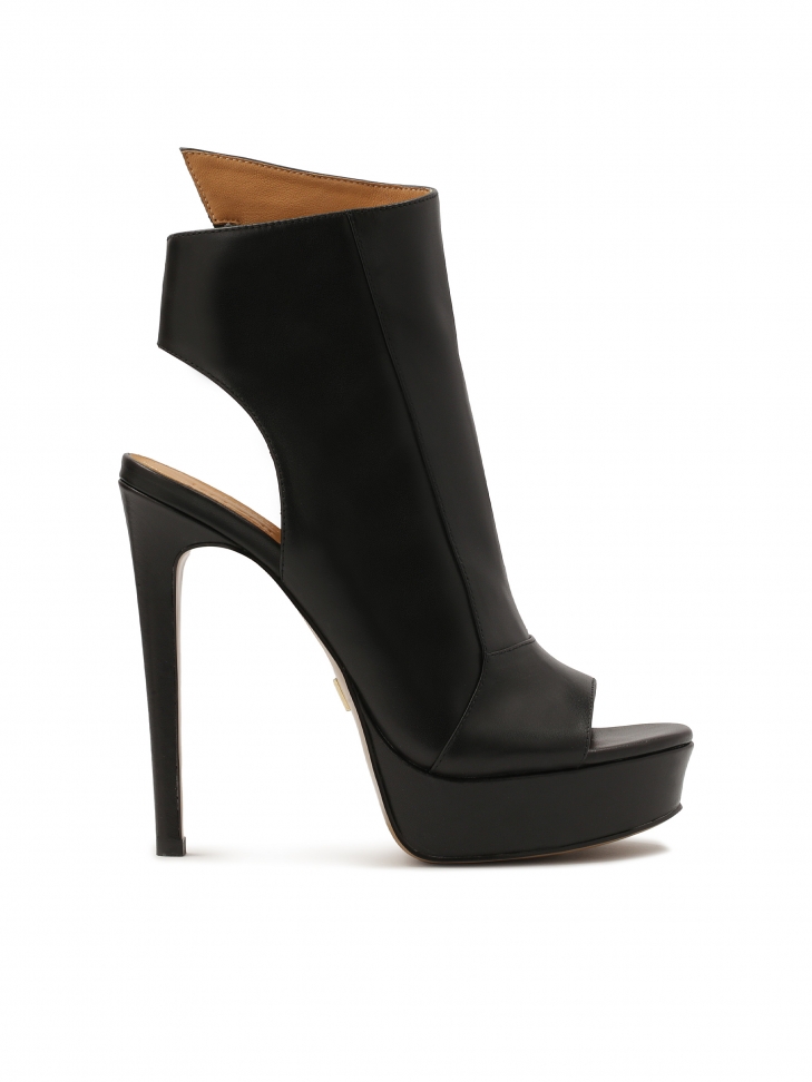 Peep-Toe-Stiefel mit Plateau DILI