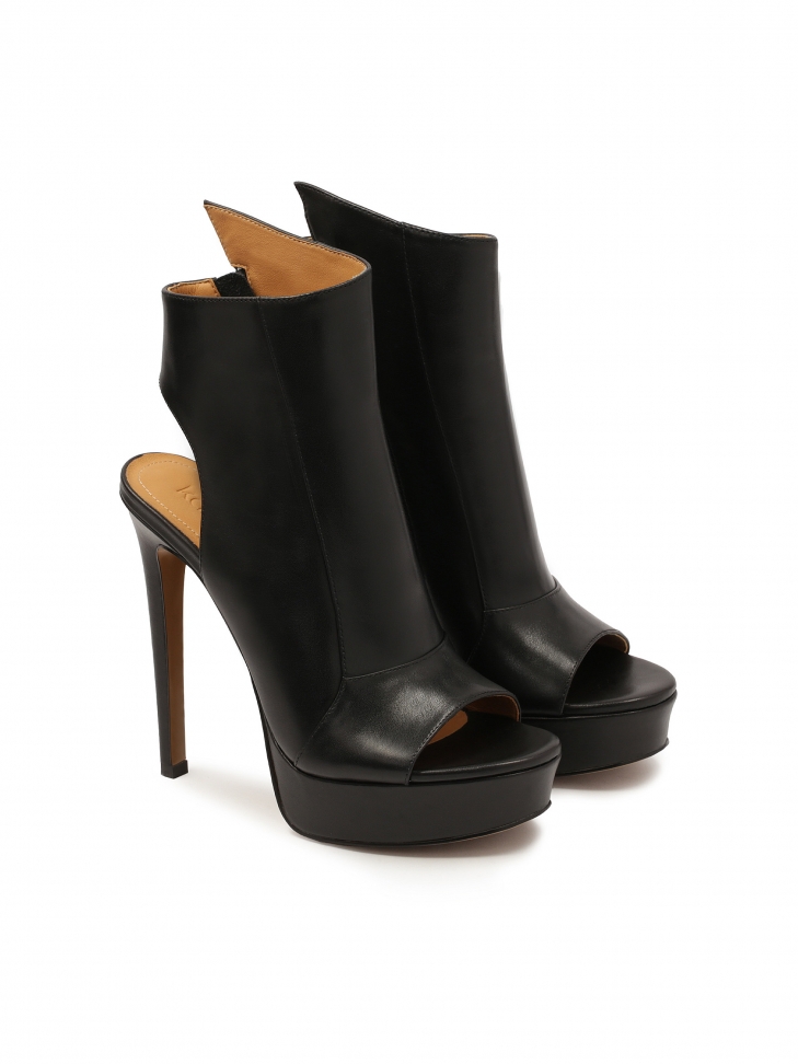 Peep-Toe-Stiefel mit Plateau DILI