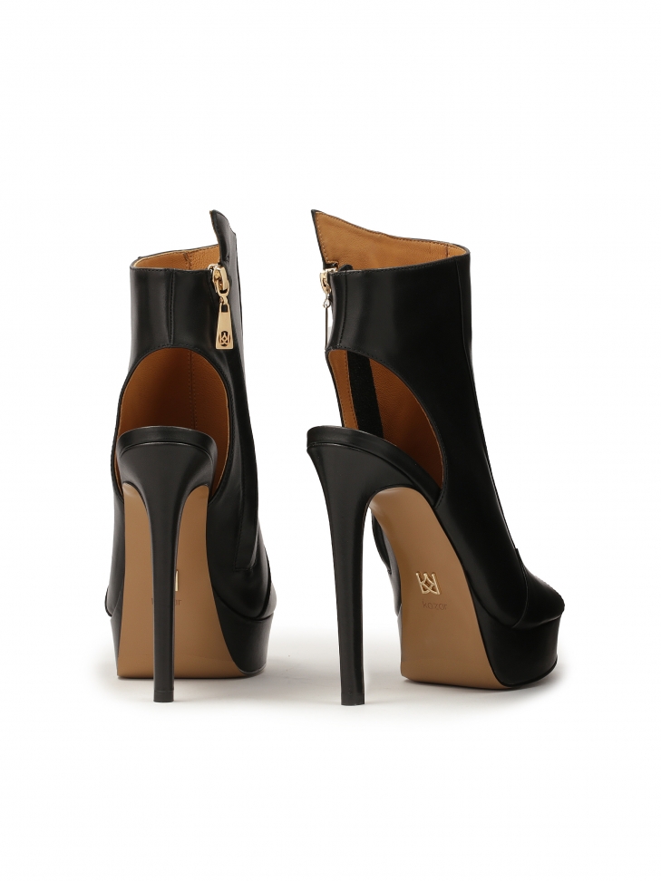 Peep-Toe-Stiefel mit Plateau DILI