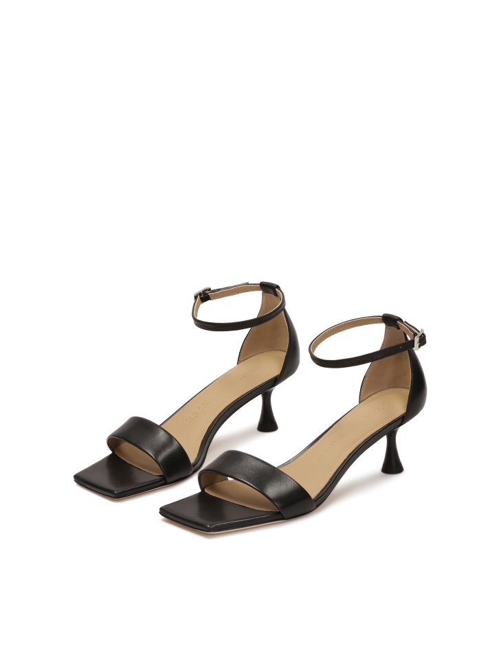 Schwarze Sandalen mit hohem Absatz KS JAVELIN