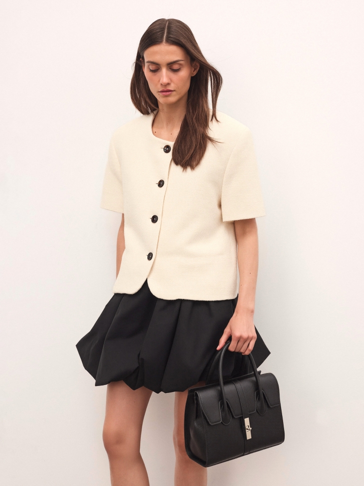 Schwarze Handtasche in Form eines Rüssels FELICITE S