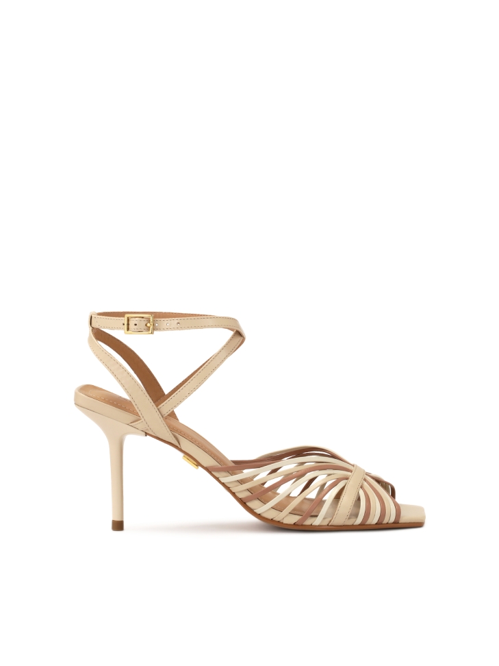 Sandalen mit eckigen Nasen und Absätzen SCARLETT