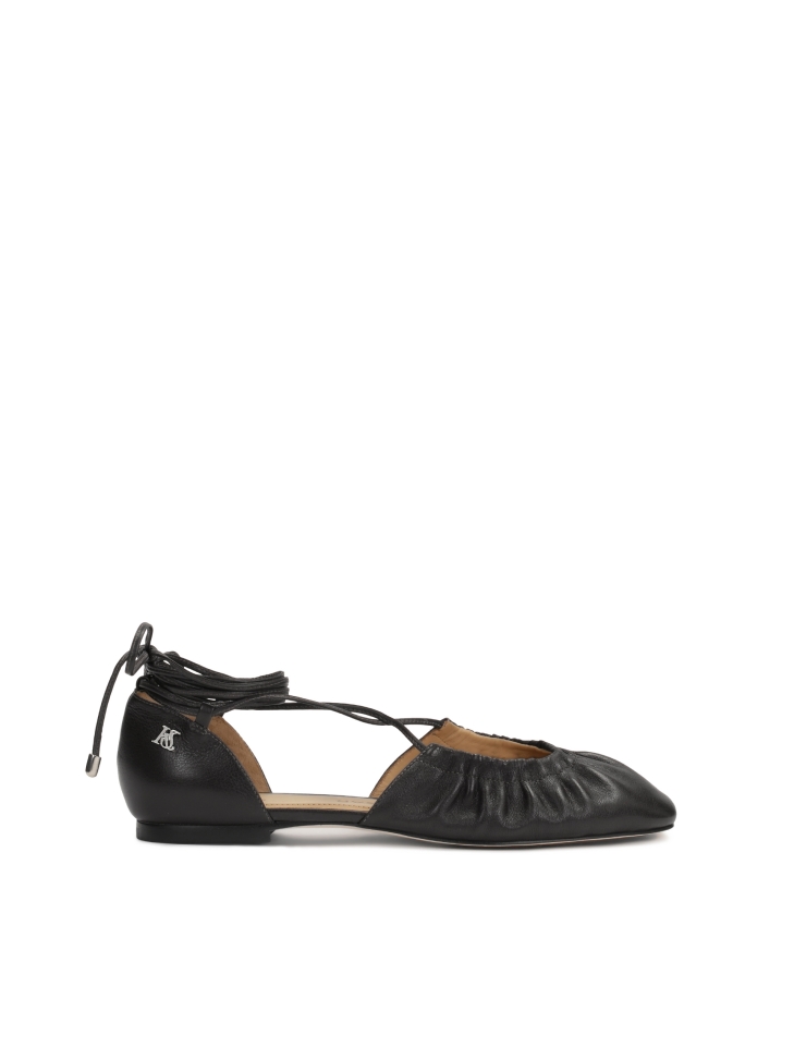 Schwarze Ballerinas mit offenem Schaft KS SOLEIL