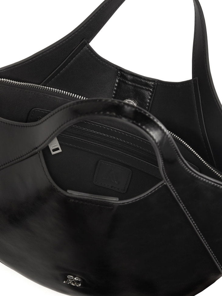 Abgerundete Hobo-Tasche aus Leder KS MELISE