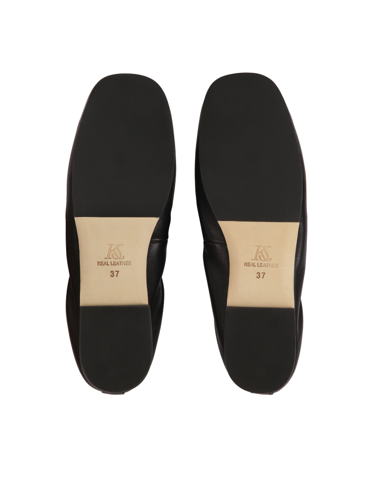 Schwarze Ballerinas mit Gummiband  KS AVRIL