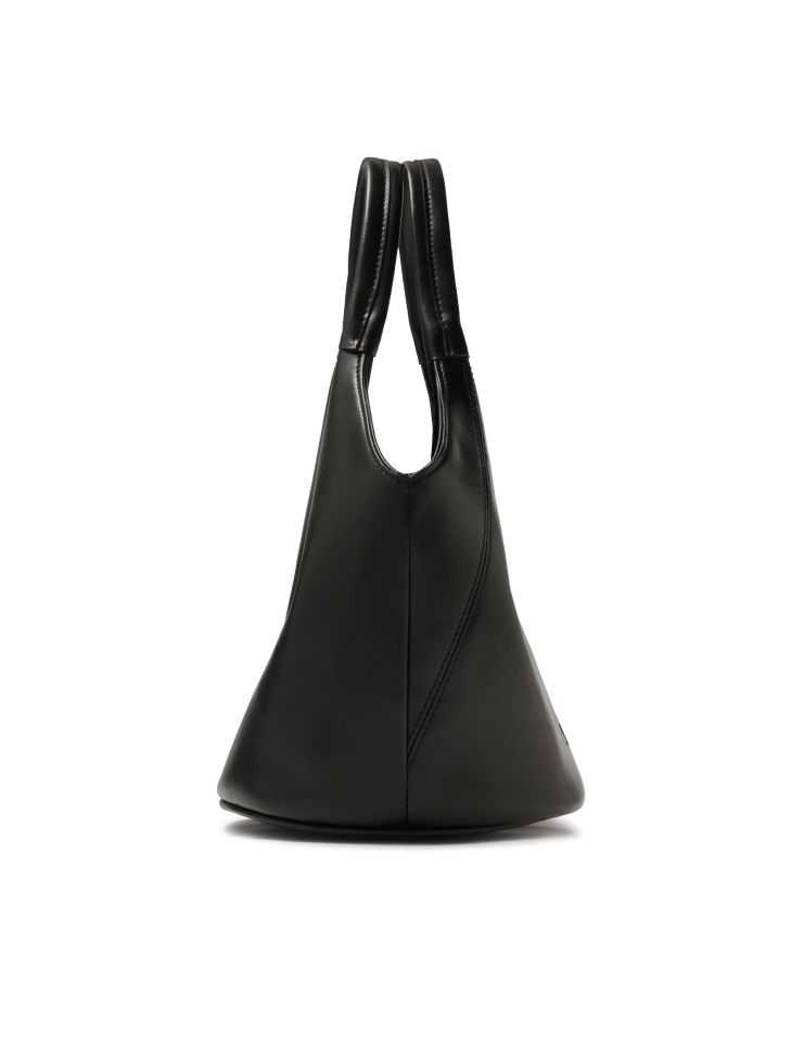 Schwarze Handtasche mit zwei Griffen KS OTTILE