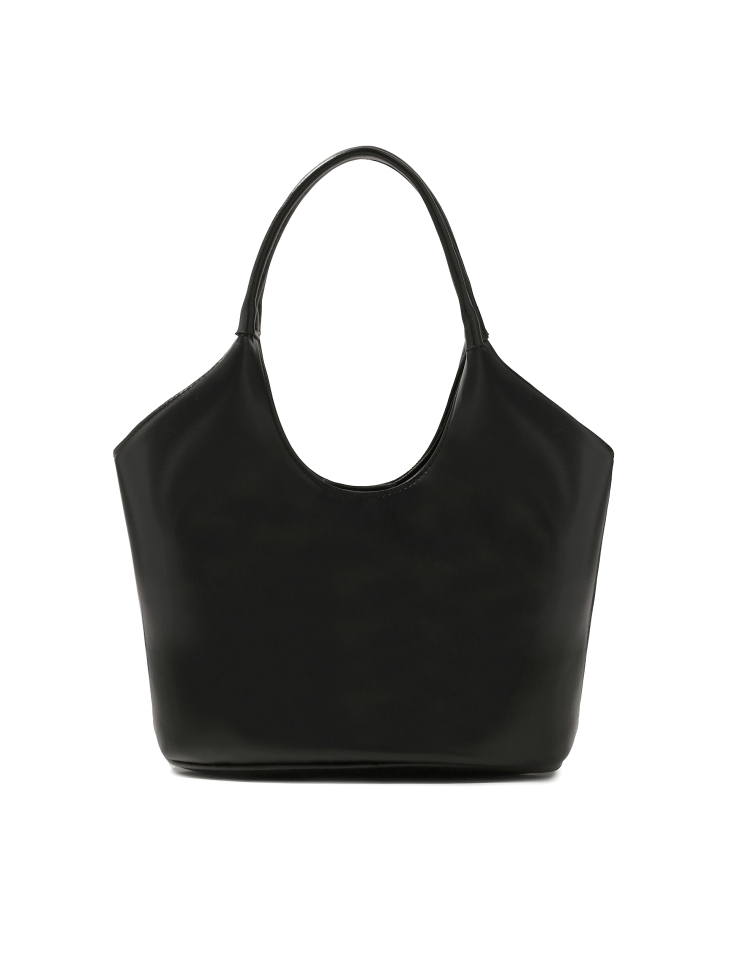 Schwarze Handtasche mit zwei Griffen KS OTTILE