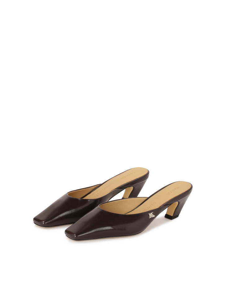 Pantoletten zum Hineinschlüpfen mit durchgehender Front  KS LEONIE