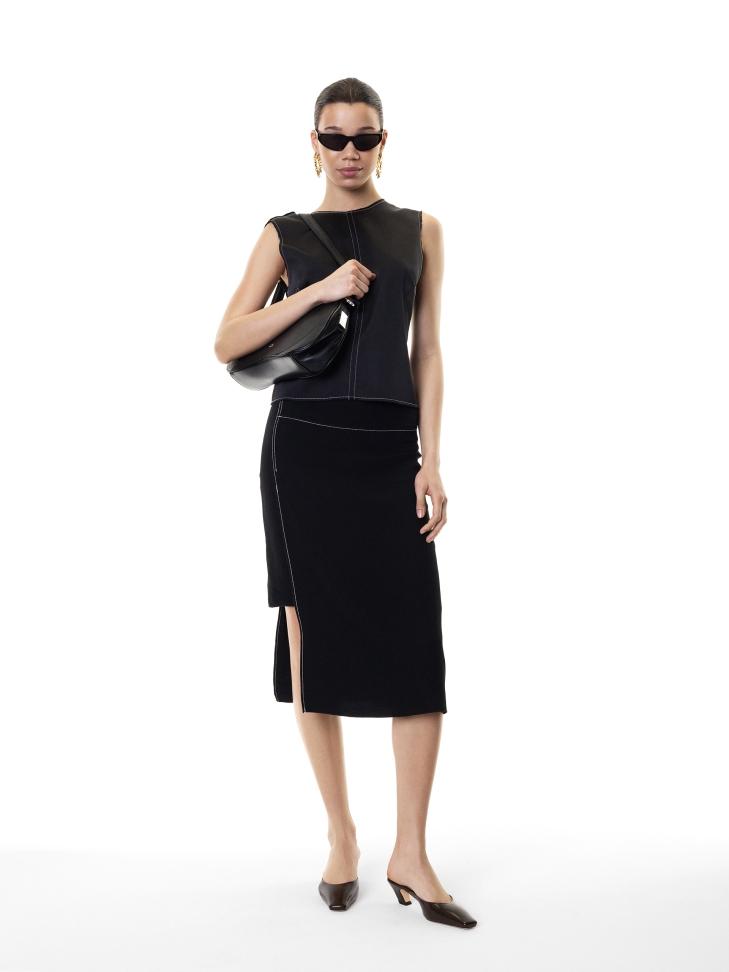 Pantoletten zum Hineinschlüpfen mit durchgehender Front  KS LEONIE